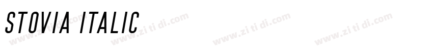 Stovia Italic字体转换